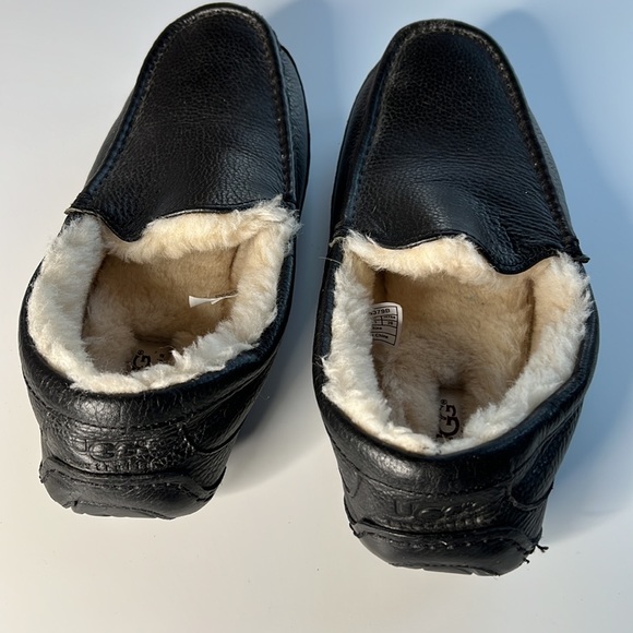 Ugg Men’s Ascot Leather Slipper WORN ONCE around house! Size 10 - Picture 7 of 15